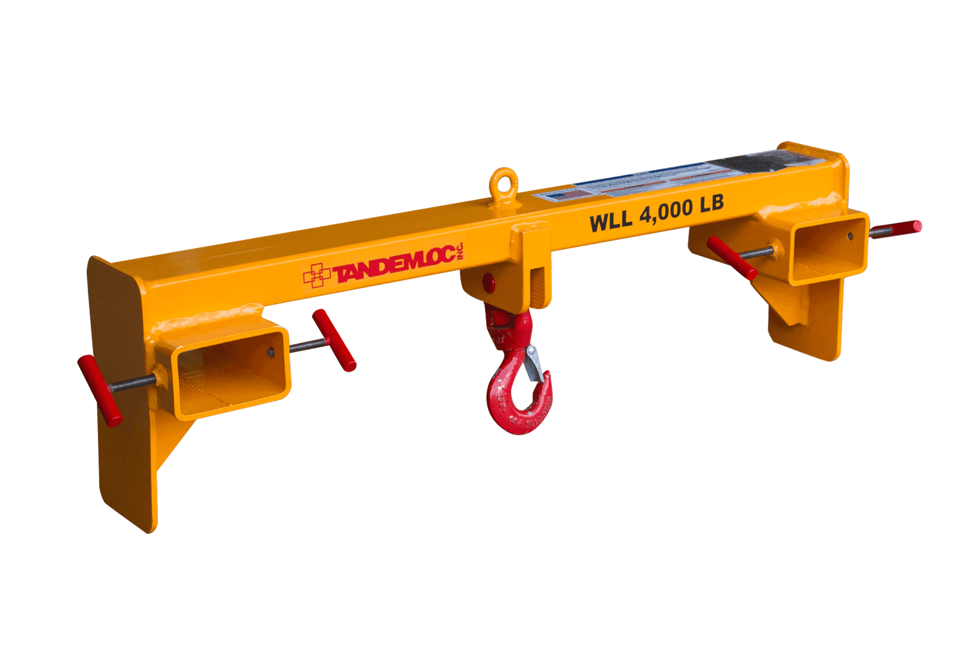 AS25 Series ForkLift Beams with Single Swivel Hook
