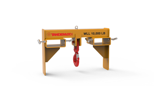 AS25A10-24A-2PA Single Hook Forklift Beams