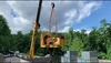 Heritage Industrial Services using a telescopic kit to lift a motor!