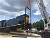 One of our customers using our End Cap System to lift a train